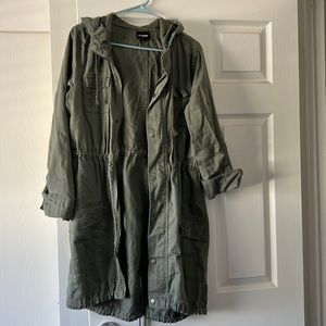 Joe boxer long military jacket